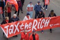 Labour day in Ostend, Belgium. Tax the rich.