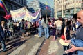 Labour day political protest parade, Milan