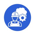 Labour work process Vector Icon which can easily modify or edit