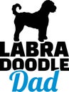 Labradoodle dad silhouette