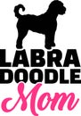 Labradoodle mom silhouette