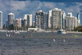 From Labrador across the Southport Pier to the residential towers of Mainbeach Royalty Free Stock Photo