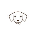 Labrador icon. One of the dog breeds hand draw icon Royalty Free Stock Photo