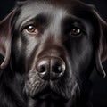 Labrador retriever. Portrait of a labrador retriever dog. ai generated. Dog portrait