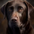 Labrador retriever. Portrait of a labrador retriever dog. ai generated. Dog portrait