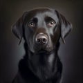 Labrador retriever. Portrait of a labrador retriever dog. ai generated. Dog portrait