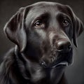 Labrador retriever. Portrait of a labrador retriever dog. ai generated. Dog portrait