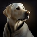 Labrador retriever. Portrait of a labrador retriever dog. ai generated. Dog portrait