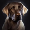 Labrador retriever. Portrait of a labrador retriever dog. ai generated. Dog portrait