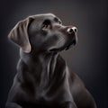 Labrador retriever. Portrait of a labrador retriever dog. ai generated. Dog portrait