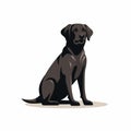 Labrador Search And Rescue Dog Logo - Naturalistic Shadows, Elegant Compositions