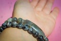 Labradorite beaded bracelet Royalty Free Stock Photo