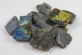 Labradorite chucks Royalty Free Stock Photo