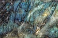 Labradorite Quartz Crystal Mineral Spectrolite with peacock color Royalty Free Stock Photo