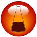 Labratory flask icon Royalty Free Stock Photo