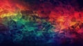 Labstract mosaic background of gradient triangles. Generative AI
