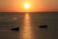 Sunset on Labuan Bajo Bay, Nusa Tenggara, flores island, Indonesia