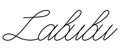 Labubu. Handwritten text. Sketch. Vector illustration. Cursive lettering Royalty Free Stock Photo