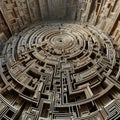 Labyrinth architecture Structural design elements or features t