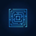 Labyrinth blue icon