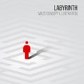 Labyrinth concept illustration