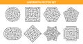 Labyrinth Game Vector Set