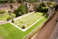 Labyrinth garden Royalty Free Stock Photo
