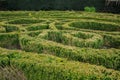 Labyrinth garden at Dunedin Botanic Garden, South Island, New Zealand Royalty Free Stock Photo