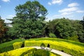 labyrinth garden in Jardin des Plantes Royalty Free Stock Photo