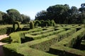 Labyrinth of the gardens Royalty Free Stock Photo