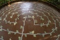 Labyrinth on a gazebo floor