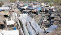 Labyrinth of human laundries called Dhobi Ghats, Mumbai, India Royalty Free Stock Photo