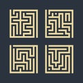 Labyrinth Icon Set