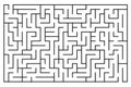 Labyrinth illustration isolated Royalty Free Stock Photo