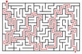 Labyrinth illustration isolated