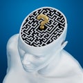 Labyrinth inside human head