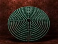 A labyrinth in interiors perspective on background texture