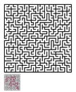 Labyrinth maze puzzle Royalty Free Stock Photo