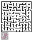 Labyrinth maze puzzle Royalty Free Stock Photo