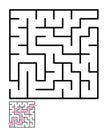 Labyrinth maze puzzle Royalty Free Stock Photo