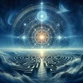 81 146. Labyrinth sacred geometry masterclass - Educat Royalty Free Stock Photo