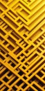 Labyrinth Shapes in Yellow Royalty Free Stock Photo