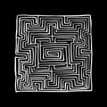 Labyrinth square, sketch for your design