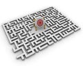 Labyrinth - target Royalty Free Stock Photo