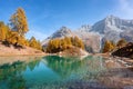 Lac Bleu in Arolla, Switzerland.Le Lac Bleu d\'Arolla Val d\'herens..Val d\'HÃÂ©rens.Le Lac Bleu Royalty Free Stock Photo