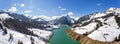 Lac de l`Hongrin is a reservoir in Vaud, Switzerland. The reservoir with a surface area of 1.60 km2 0.62 sq mi is located in the