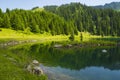 Lac de la Mouille, lake in Haute-Savoie region ,France.