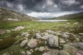 Lac De Nino in Corsica with mountains in the background