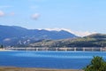 Bridge over french artificial Lake Serre-Poncon