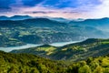 France. Serre-Poncon Lake from the Pontis Pass